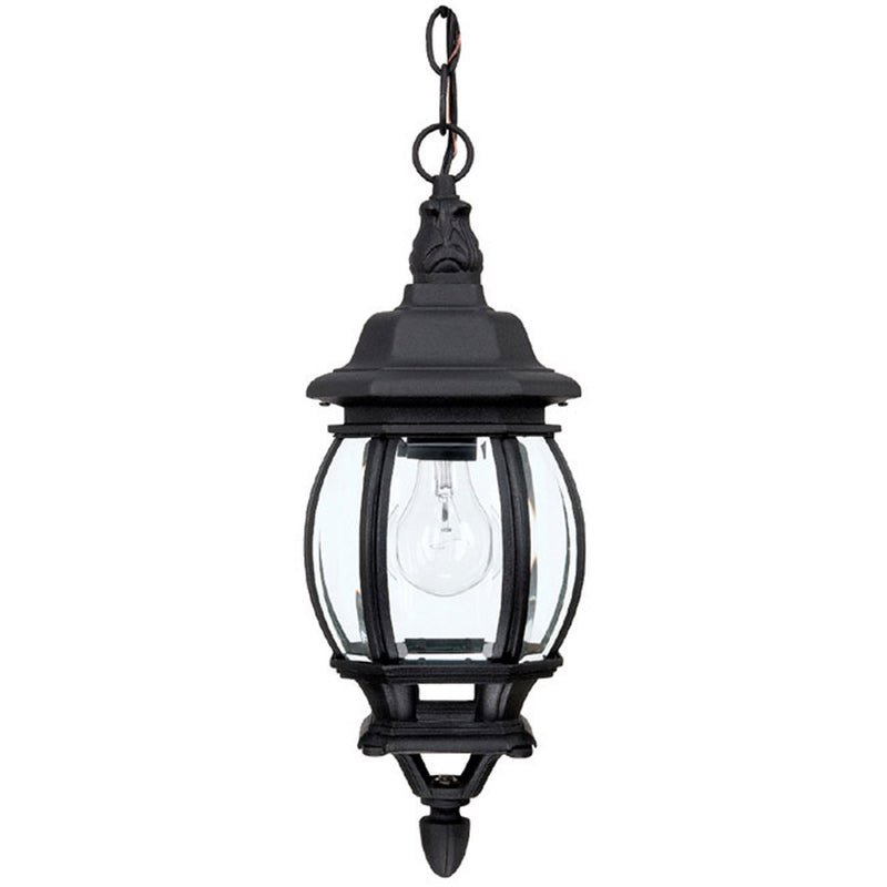 Capital Lighting 9868BK One Light Outdoor Hanging Lantern, Black
