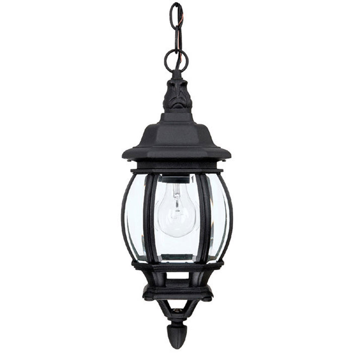 Capital Lighting 9868BK One Light Outdoor Hanging Lantern, Black