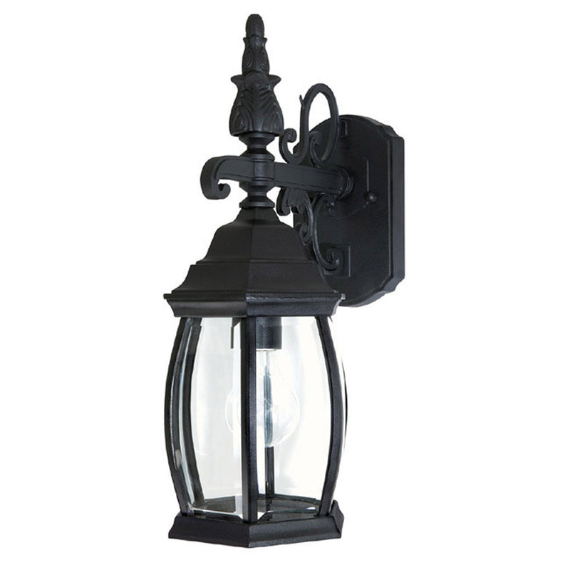 Capital Lighting 9866BK One Light Outdoor Wall Lantern, Black