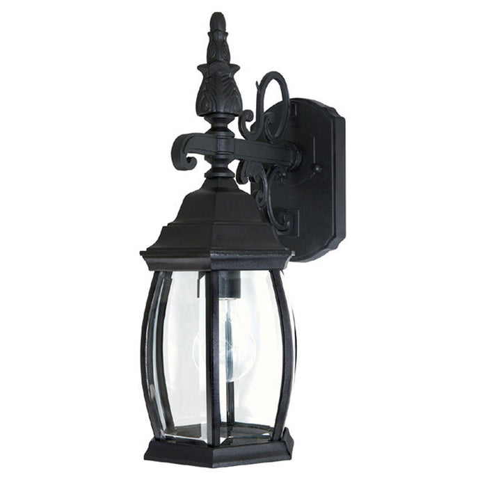 Capital Lighting 9866BK One Light Outdoor Wall Lantern, Black