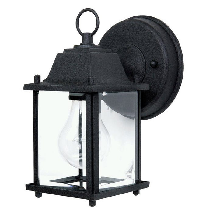 Capital Lighting 9850BK One Light Outdoor Wall Lantern, Black
