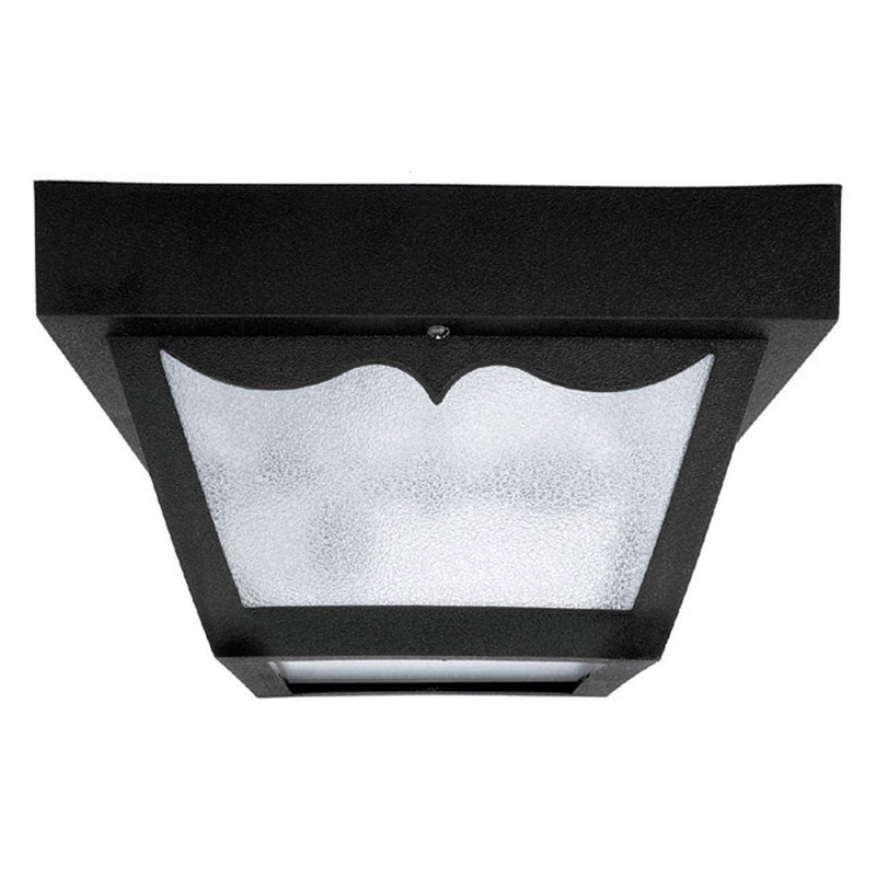 Capital Lighting 9237BK One Light Outdoor Flush Mount, Black