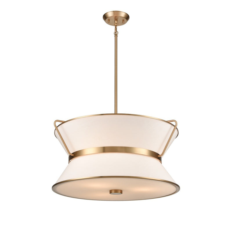 Artcraft AC11832BB LED Chandelier, Brushed Brass