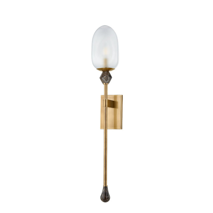 Corbett Lighting 464-01-VB One Light Wall Sconce, Vintage Brass
