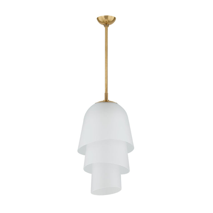 Corbett Lighting 470-13-VB One Light Pendant, Vintage Brass