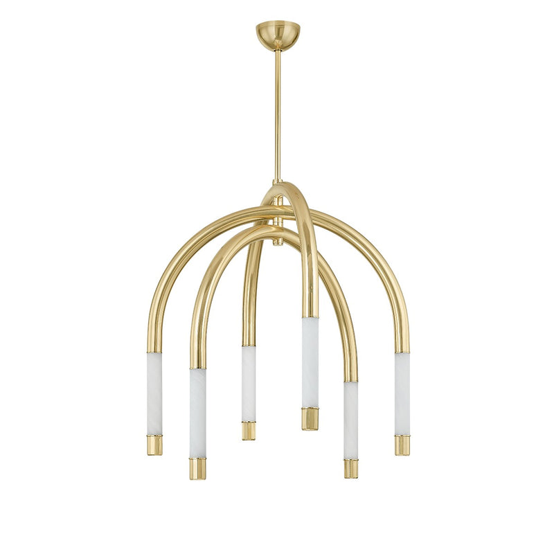 Corbett Lighting 471-34-VPB LED Chandelier, Vintage Polished Brass