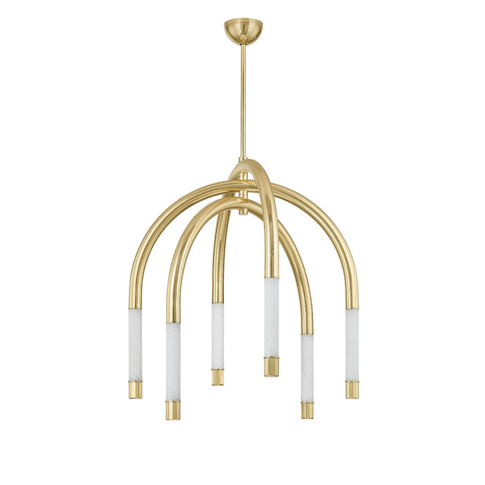 Corbett Lighting 471-34-VPB LED Chandelier, Vintage Polished Brass