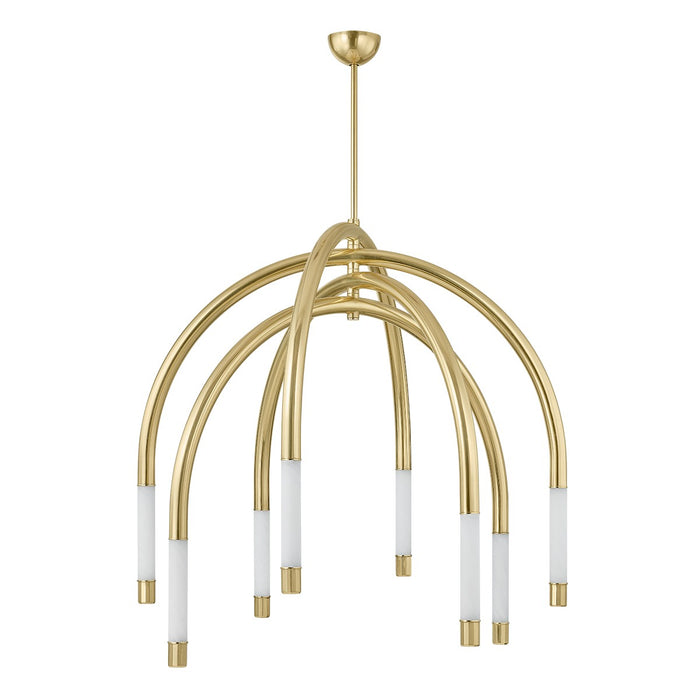 Corbett Lighting 471-48-VPB LED Chandelier, Vintage Polished Brass