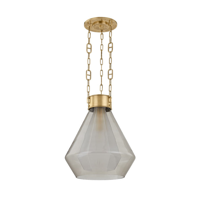 Corbett Lighting 466-19-VB One Light Pendant, Vintage Brass