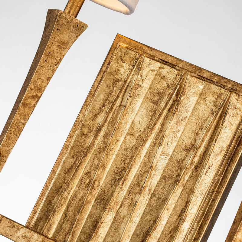 Lucas + McKearn SC10506G-2 Two Light Wall Sconce, Gold Leaf
