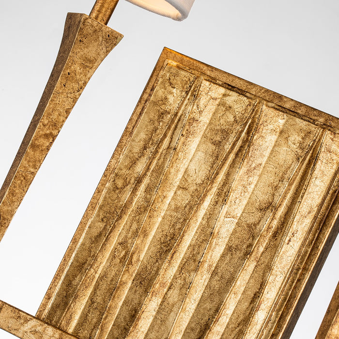 Lucas + McKearn SC10506G-2 Two Light Wall Sconce, Gold Leaf