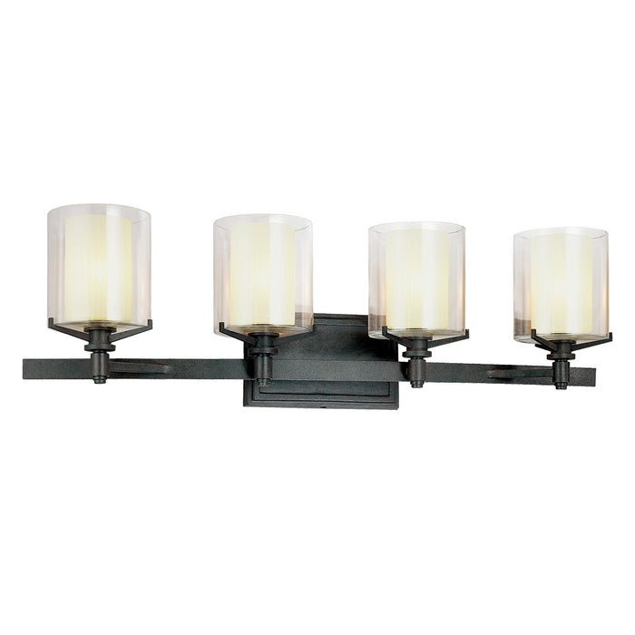 Troy Lighting B1714-TRN Four Light Bath and Vanity, French Iron