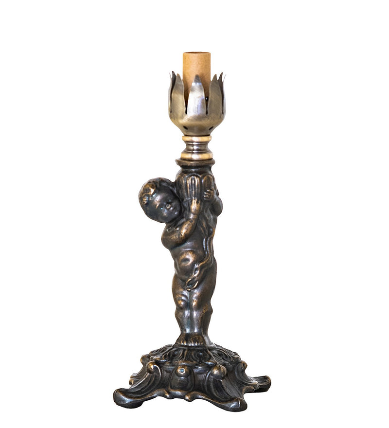 Meyda Tiffany 10179 One Light Mini Lamp, Antique Brass