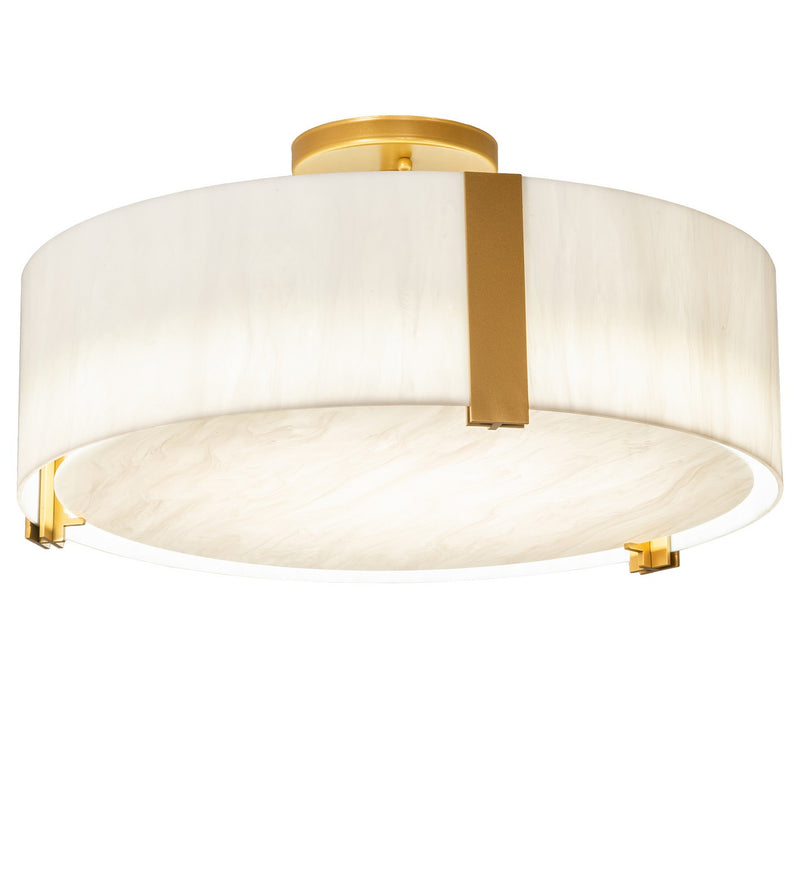 Meyda Tiffany 253766 LED Flushmount, Goldtastic