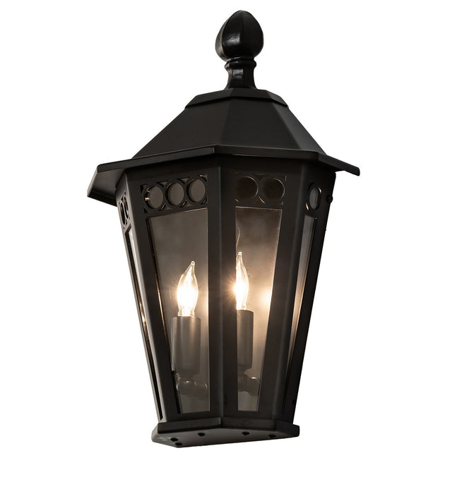 Meyda Tiffany 270595 Two Light Wall Sconce, Solar Black