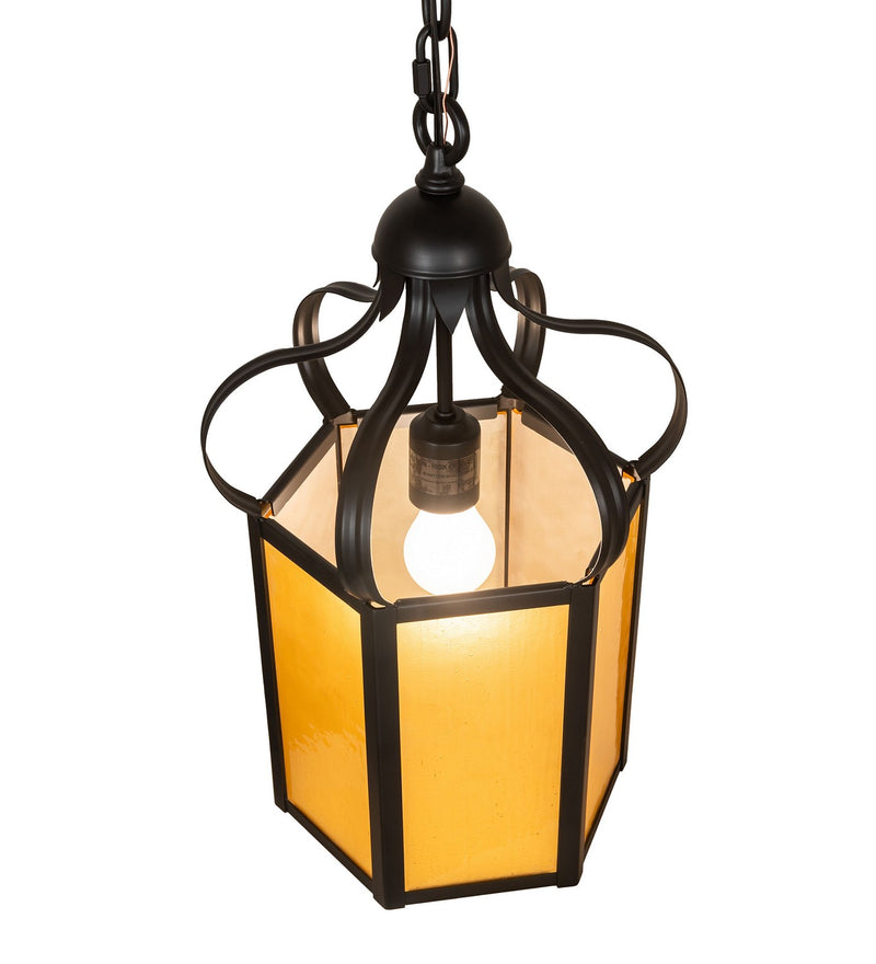 Meyda Tiffany 272969 One Light Pendant, Solar Black