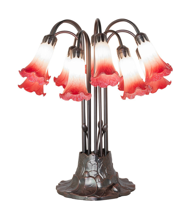 Meyda Tiffany 273102 12 Light Table Lamp, Mahogany Bronze