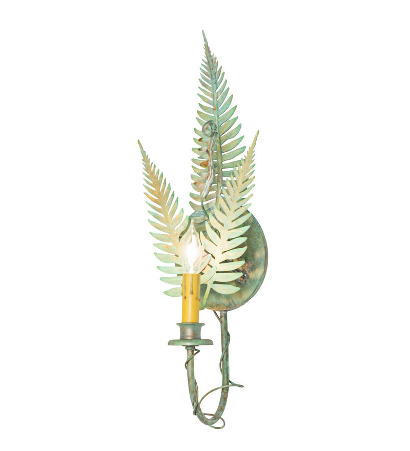 Meyda Tiffany 272214 One Light Wall Sconce, Verdigris On Brass