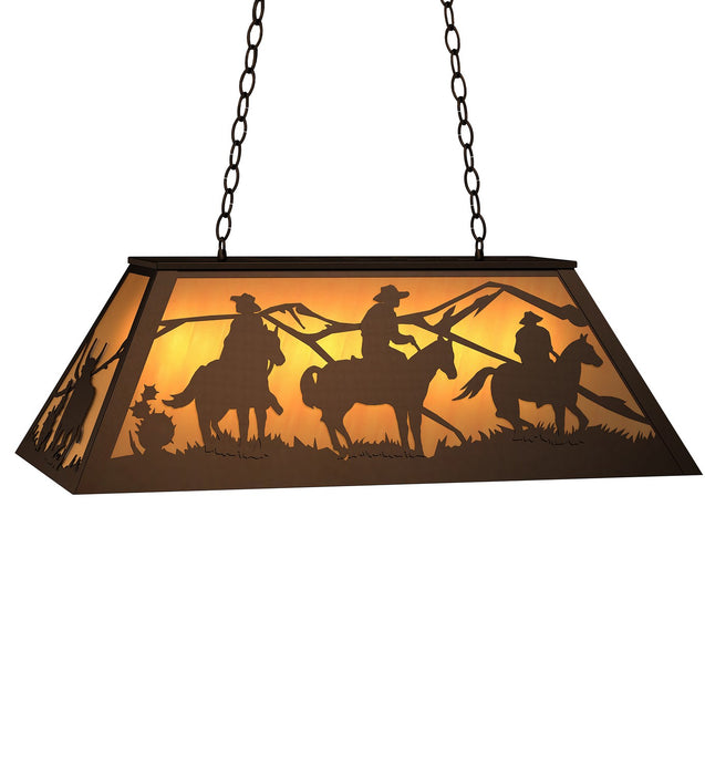 Meyda Tiffany 274122 Six Light Pendant, Timeless Bronze