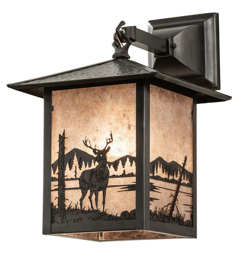 Meyda Tiffany 39863 One Light Wall Sconce, Craftsman Brown
