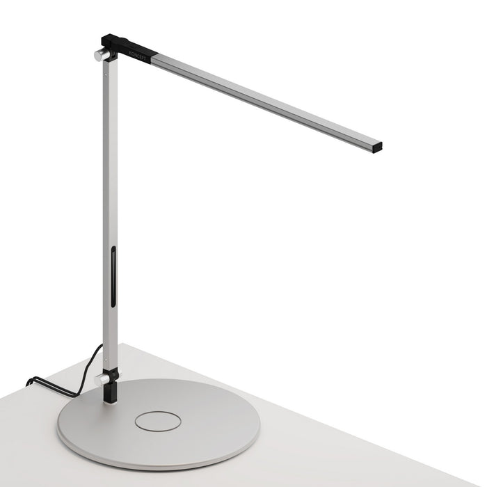 Koncept AR1000-WD-SIL-QCB LED Desk Lamp, Silver
