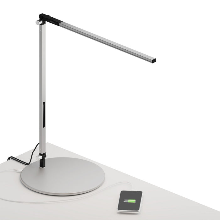 Koncept AR1000-WD-SIL-USB LED Desk Lamp, Silver