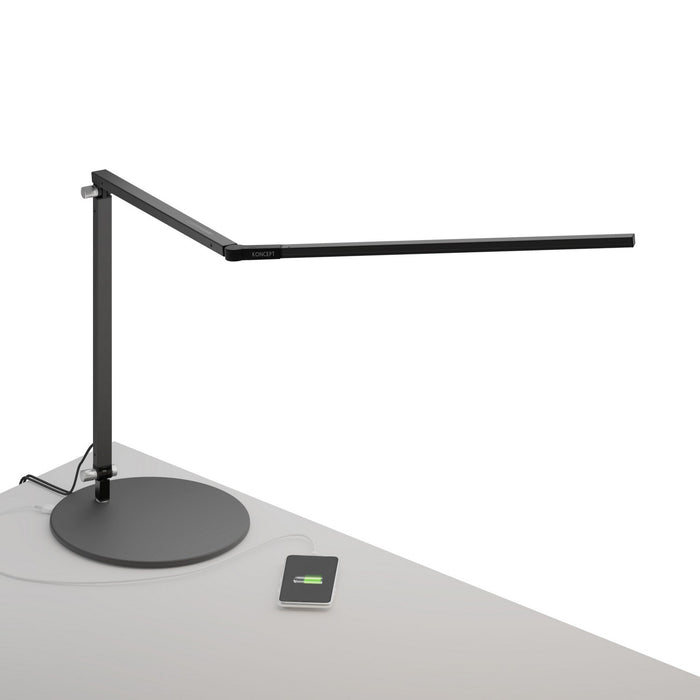 Koncept AR3000-WD-MBK-USB LED Desk Lamp, Metallic black