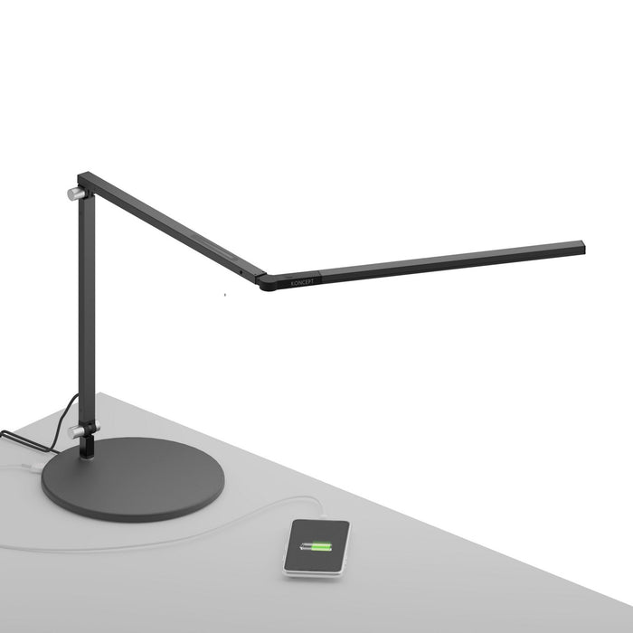 Koncept AR3100-CD-MBK-USB LED Desk Lamp, Metallic black