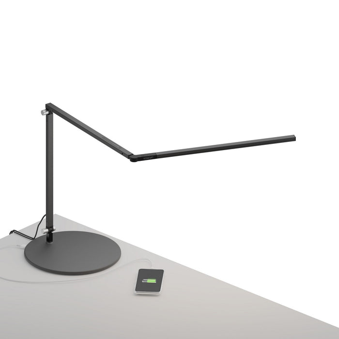Koncept AR3200-WD-MBK-USB LED Desk Lamp, Metallic black