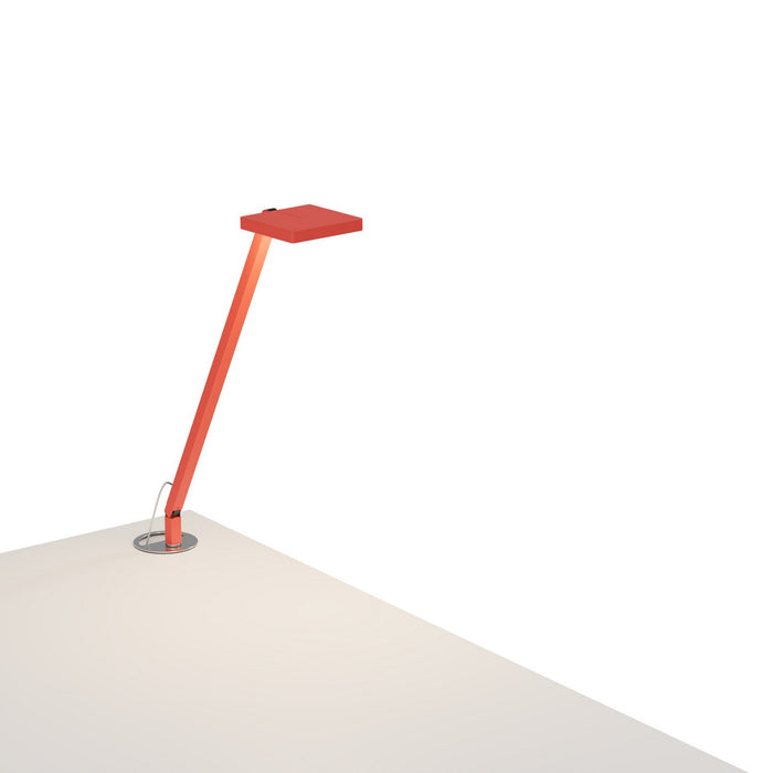 Koncept FCD-1-MFR-GRM LED Desk Lamp, Matte Fire Red