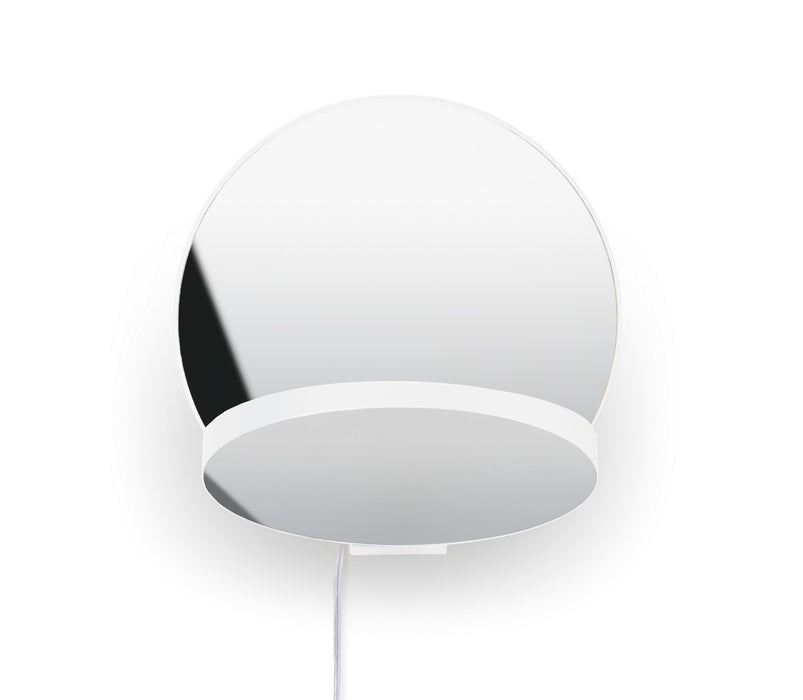 Koncept GRW-S-MWT-CRM-PI LED Wall Sconce, Matte White, Chrome