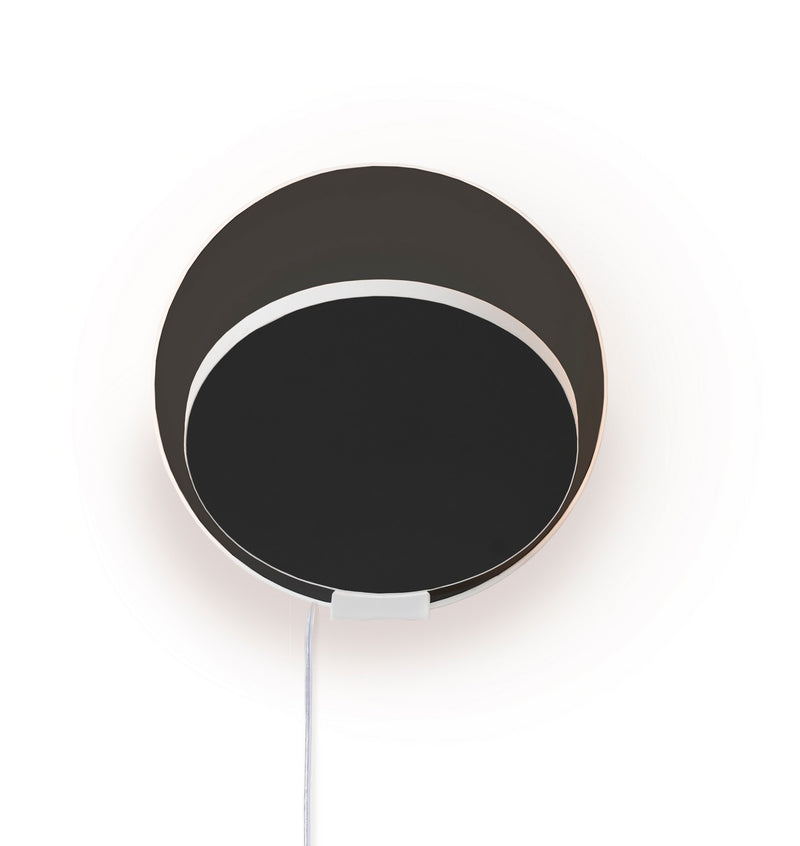 Koncept GRW-S-MWT-MBK-PI LED Wall Sconce, Matte White, Metallic Black