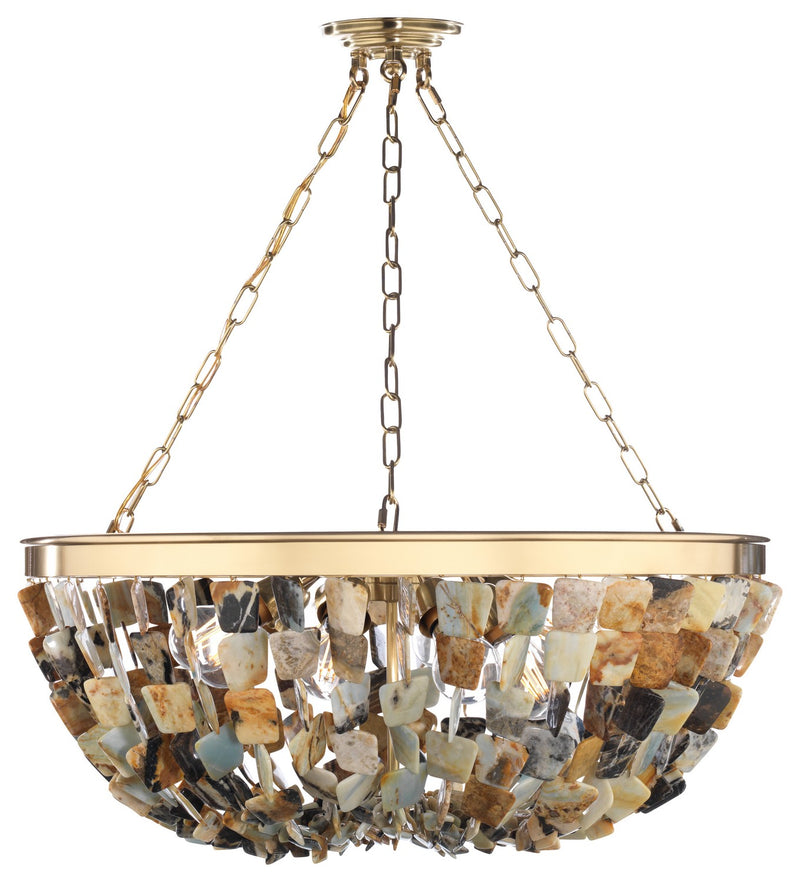 Metropolitan N9631 Eight Light Pendant, Brass