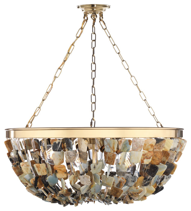 Metropolitan N9631 Eight Light Pendant, Brass