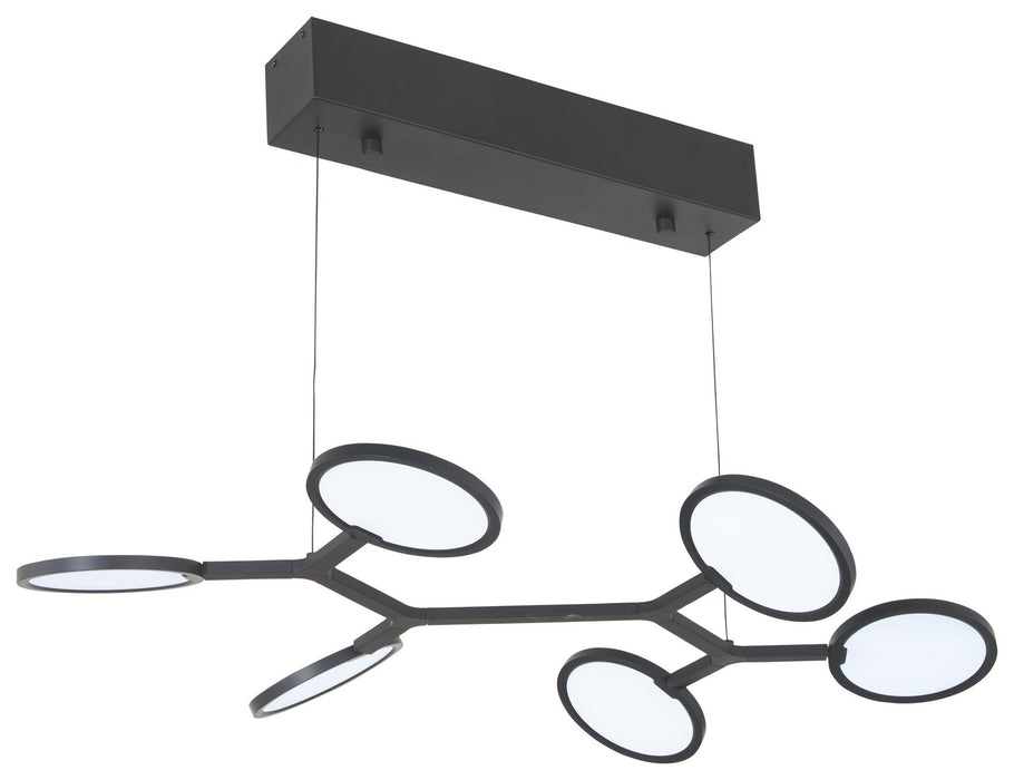 George Kovacs P1951-66A-L LED Pendant, Coal