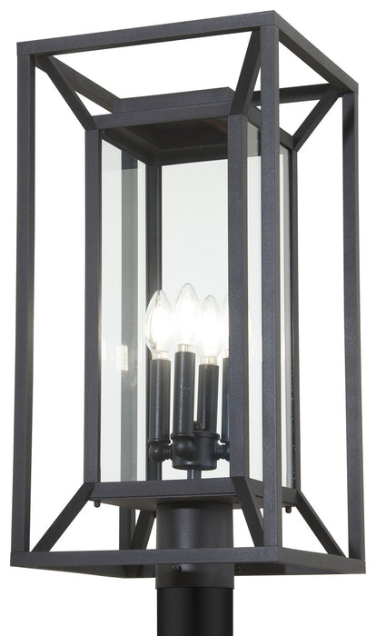 Minka-Lavery 71266-66-C Four Light Outdoor Post Mount, Sand Coal