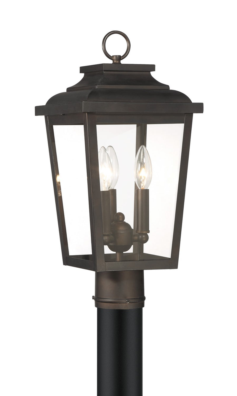 Minka-Lavery 72176-189-C Three Light Post Mount, Chelesa Bronze