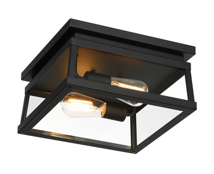 Minka-Lavery 73217-66A Two Light Outdoor Flush Mount, Coal