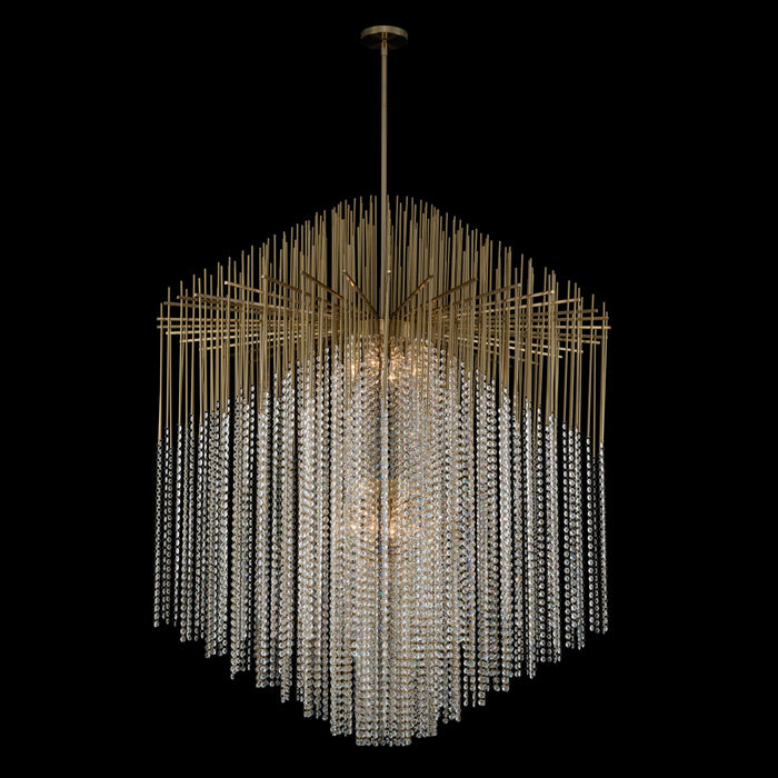 Allegri 037657-038-FR001 30 Light Pendant, Brushed Champagne Gold