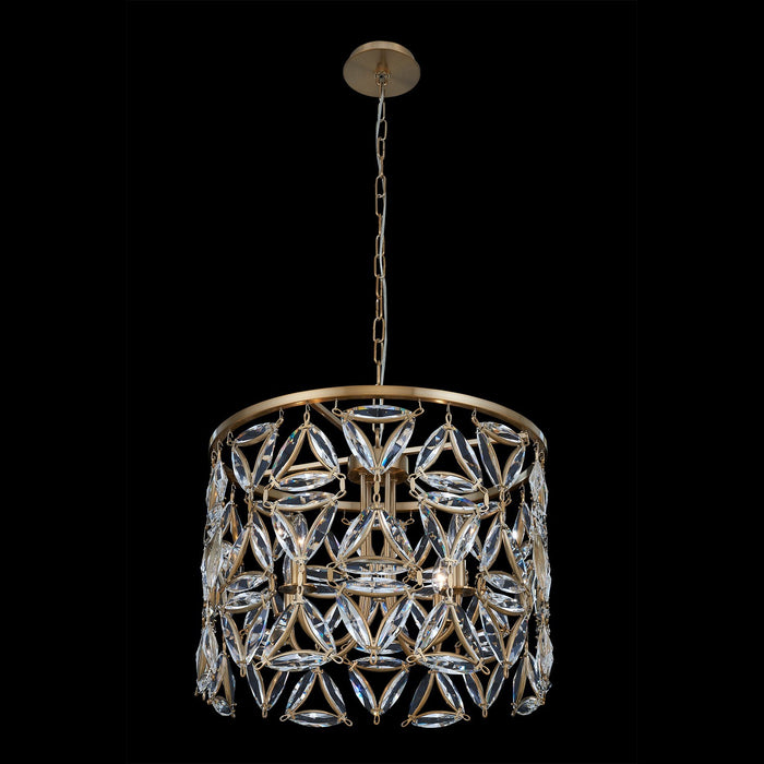 Allegri 039555-062-FR001 Four Light Pendant, True Brass