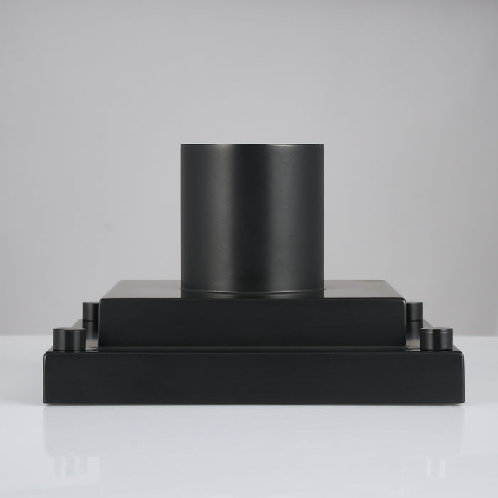 Allegri 090302-052 LED Outdoor Pier Mount, Matte Black