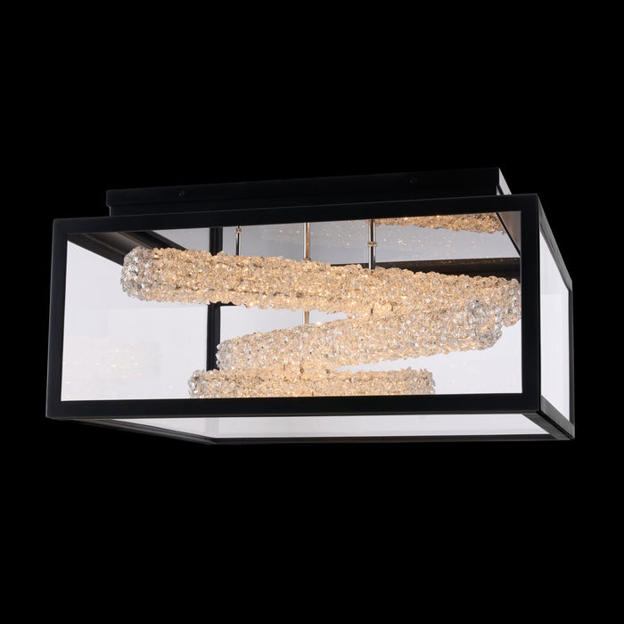 Allegri 095541-052-FR001 LED Outdoor Flush Mount, Matte Black