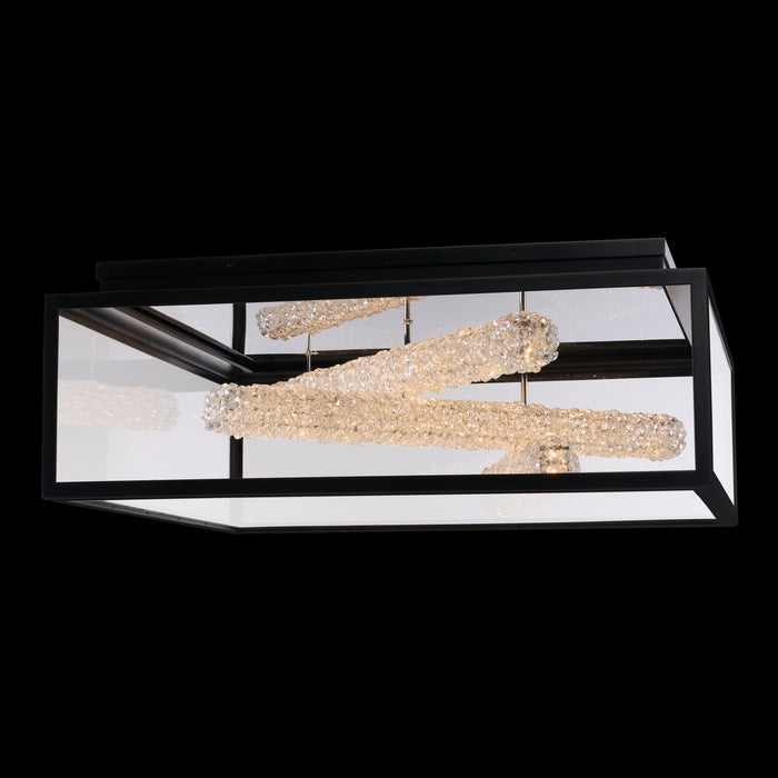 Allegri 095542-052-FR001 LED Outdoor Flush Mount, Matte Black