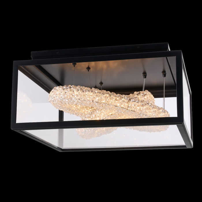 Allegri 095543-052-FR001 LED Outdoor Flush Mount, Matte Black