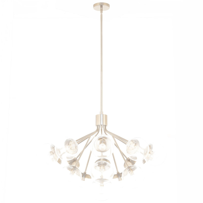 Kichler 52702CPZCLR 16 Light Chandelier Convertible, Champagne Bronze