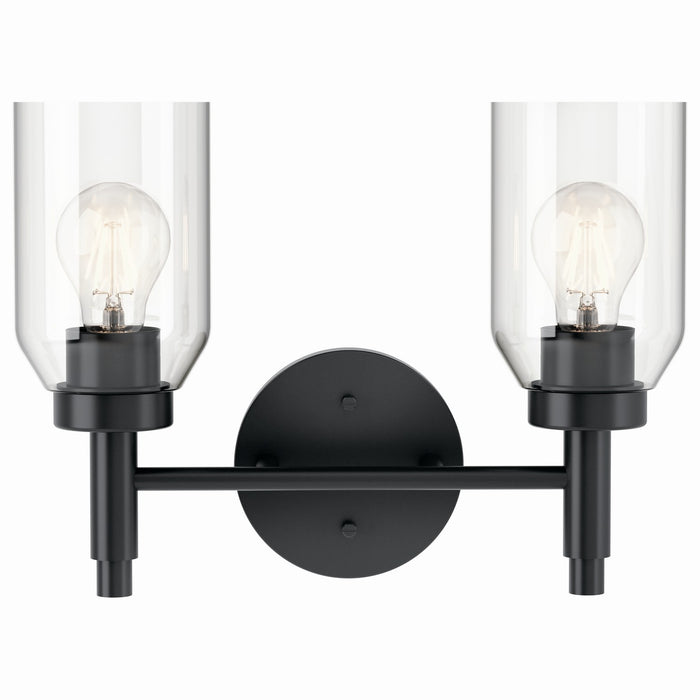 Kichler 55184BK Two Light Vanity, Black