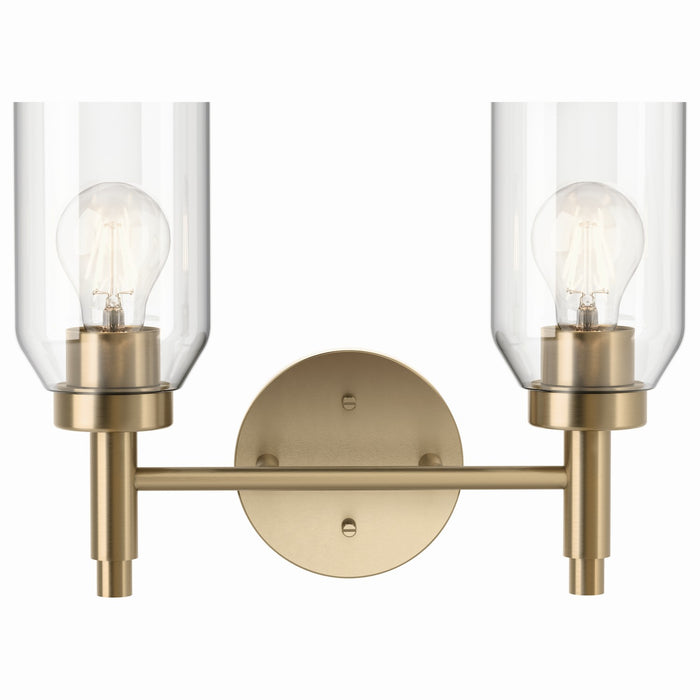 Kichler 55184CPZ Two Light Vanity, Champagne Bronze