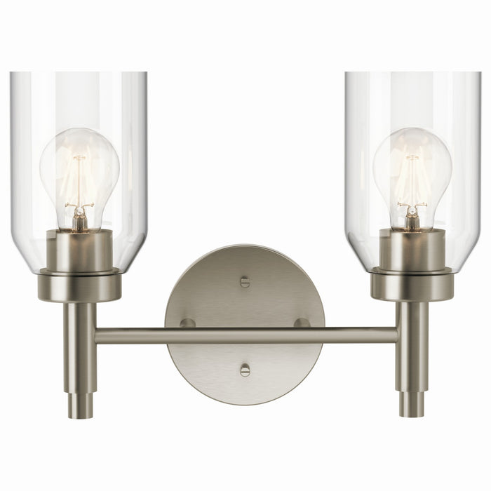 Kichler 55184NI Two Light Vanity, Brushed Nickel