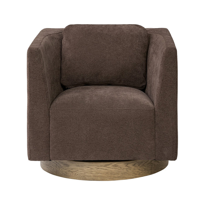 Varaluz 509CH30B Accent Chair, Harvest Oak/Chocolate
