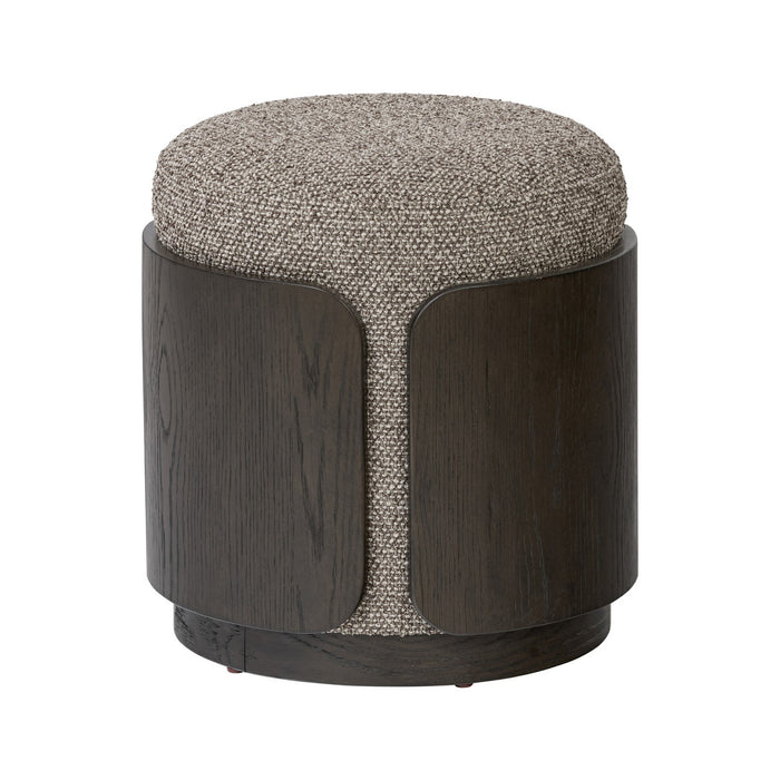 Varaluz 513CH17A Ottoman, Dark Brown Oak/Earth